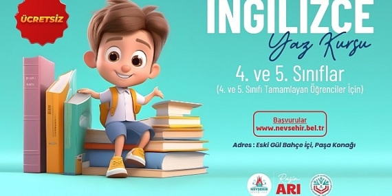 Nevşehir Belediyesi’nden İngilizce Yaz Kursu