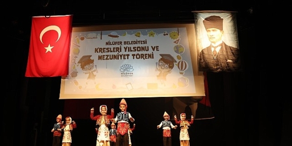 Nilüfer Belediyesi kreşlerinde yıl sonu heyecanı