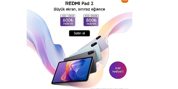Xiaomi, Redmi Pad 2 Serisi ile Eğlenceyi Yeni Bir Boyuta Taşıyor: Daha Canlı, Daha Gerçek