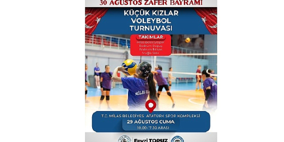 30 Ağustos Zafer Bayramımıza Özel Voleybol Turnuvası Düzenlenecek