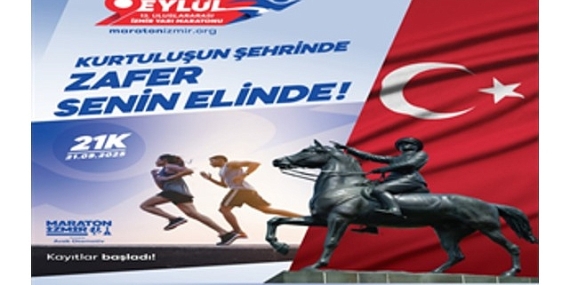 9 Eylül Yarı Maratonu için kayıt zamanı