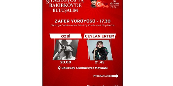 Büyük Zafer Bakırköy’de kutlanacak
