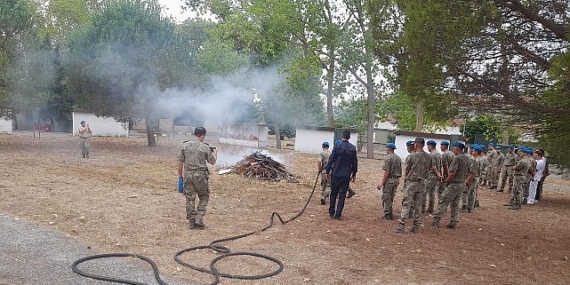 KOBİTEM’in yangın eğitimleri devam ediyor