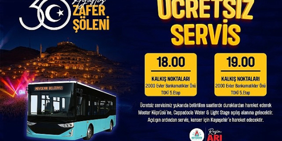 Nevşehir Belediyesi Tarafından Servis Hizmeti Verilecek