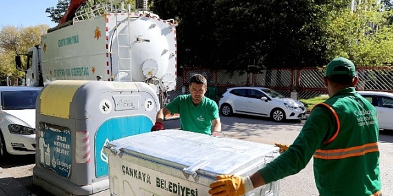 Tertemiz Çankaya için yeni çöp konteynerleri