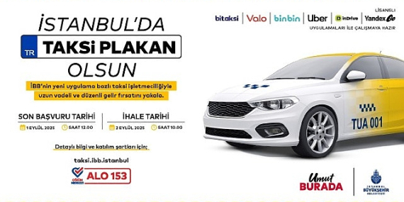 Uygulama Bazlı Taksi İçin Yeni İhale 2 Eylül’de