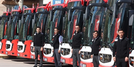 Büyükşehir toplu taşıma filosuna 19 yeni otobüs daha kattı