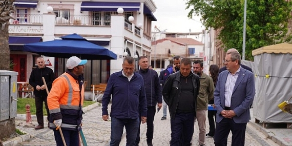 Başkan Mesut Ergin Cunda’da Çalışmaları Yerinde İnceledi