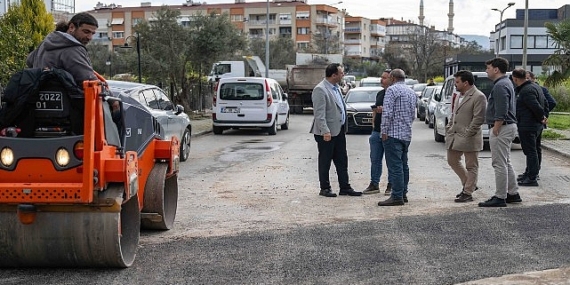 Bornova’da yol seferberliği