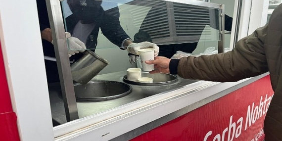 Çorba ikramı Manisa yoluna ulaştı