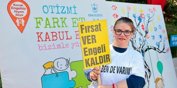 Konak’ta Otizm Farkındalık Günü’nde ‘Biz de Varız’ dediler