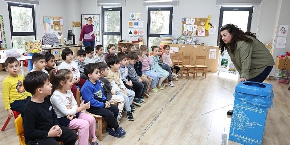 Nilüfer’de miniklere geri dönüşüm eğitimi